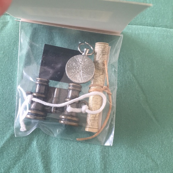 Make Market (Michael’s) Miniature Travel Set: binoculars, compass, map, passport - Picture 2 of 3